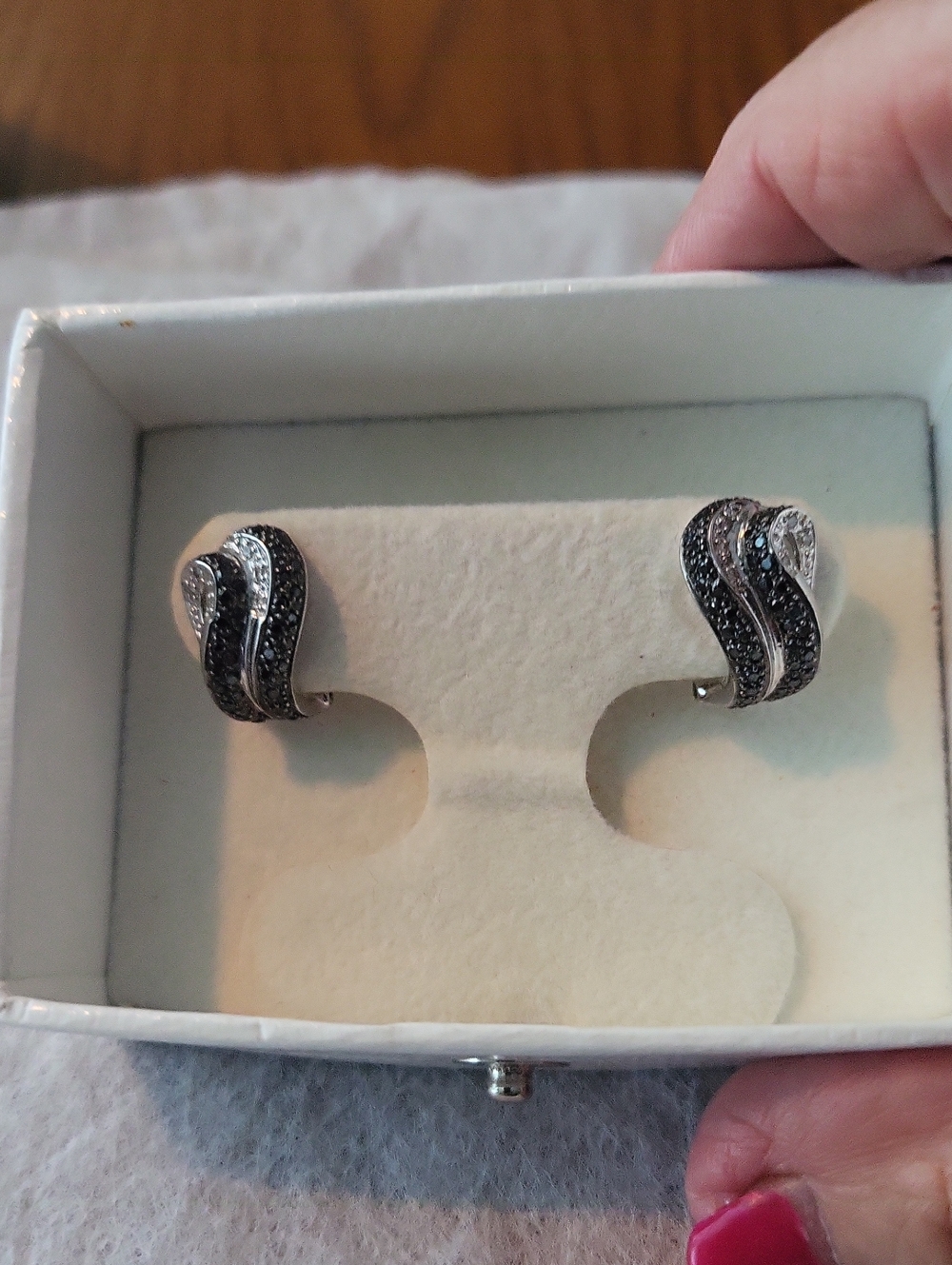 Black & White Diamond Earrings